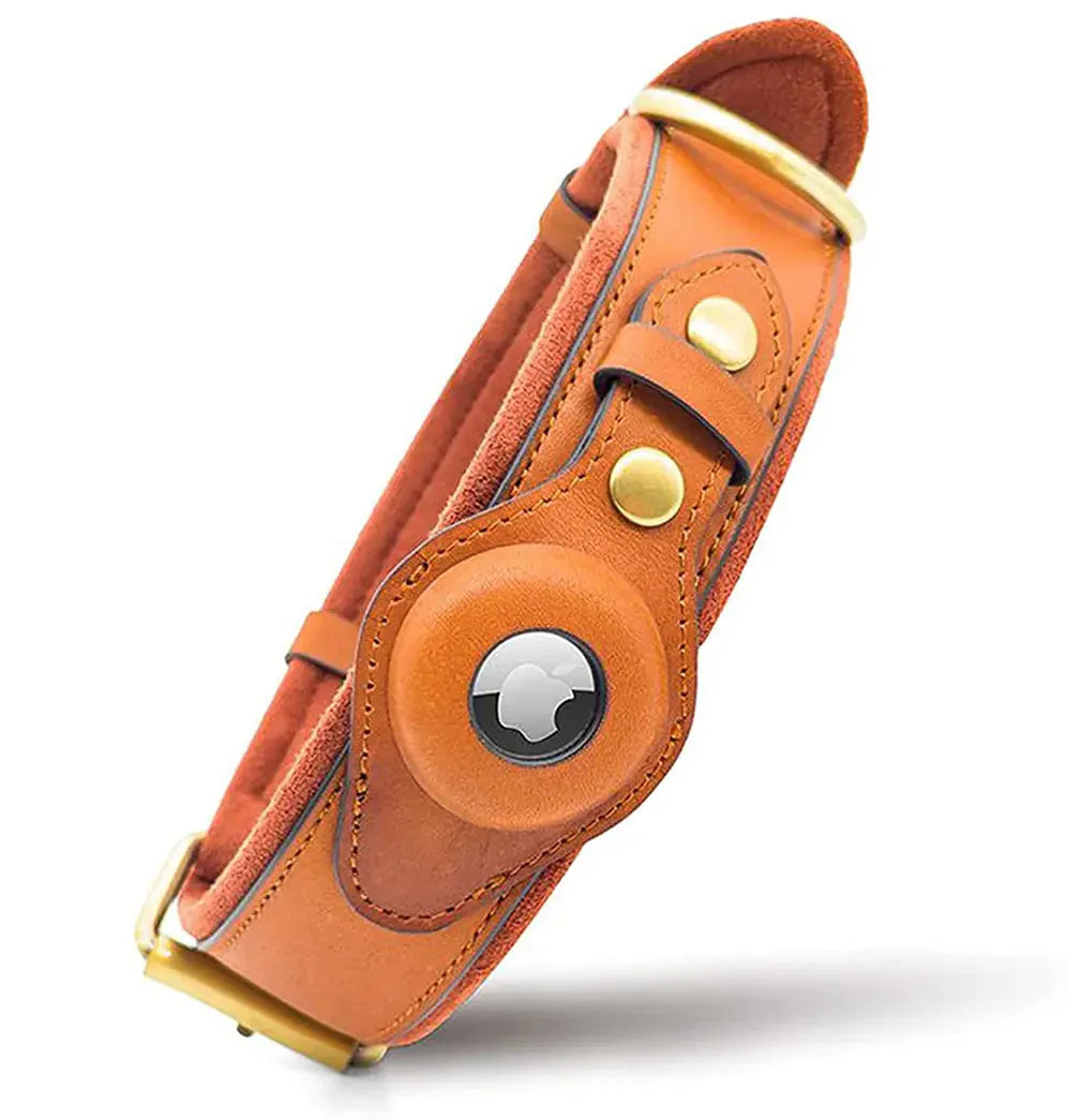 AirTag Dog Collar - Premium Leather